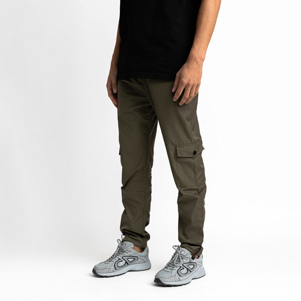 Raincoat Fabric Cargo Pants Army Green