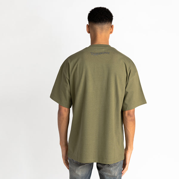 Hate Less Tee Vintage Washed Army Green