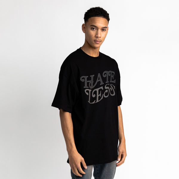 Hate Less Tee Black