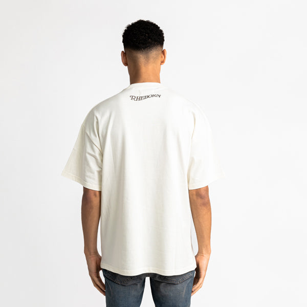 Hate Less Tee Off White