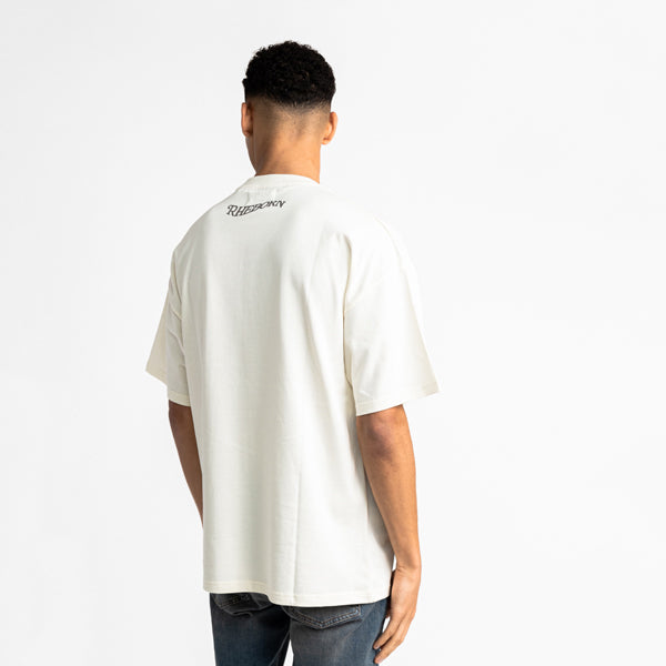 Hate Less Tee Off White