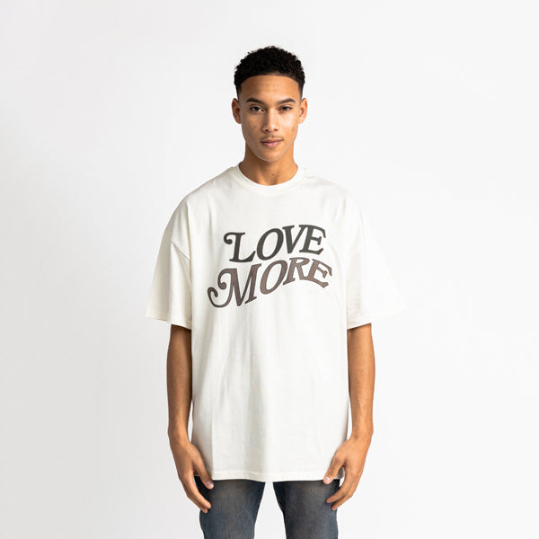 Love More Tee Off White