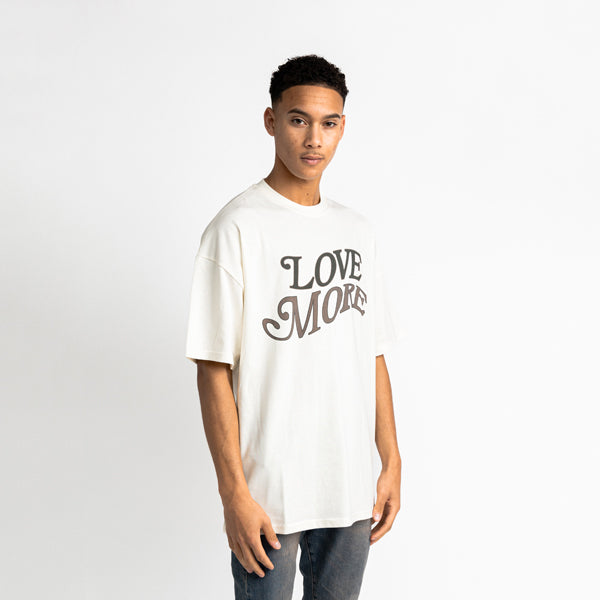 Love More Tee Off White