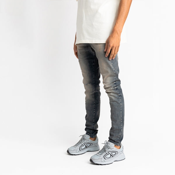 Essential Denim Sand Destroyed Knee