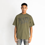 Hate Less Tee Vintage Washed Army Green