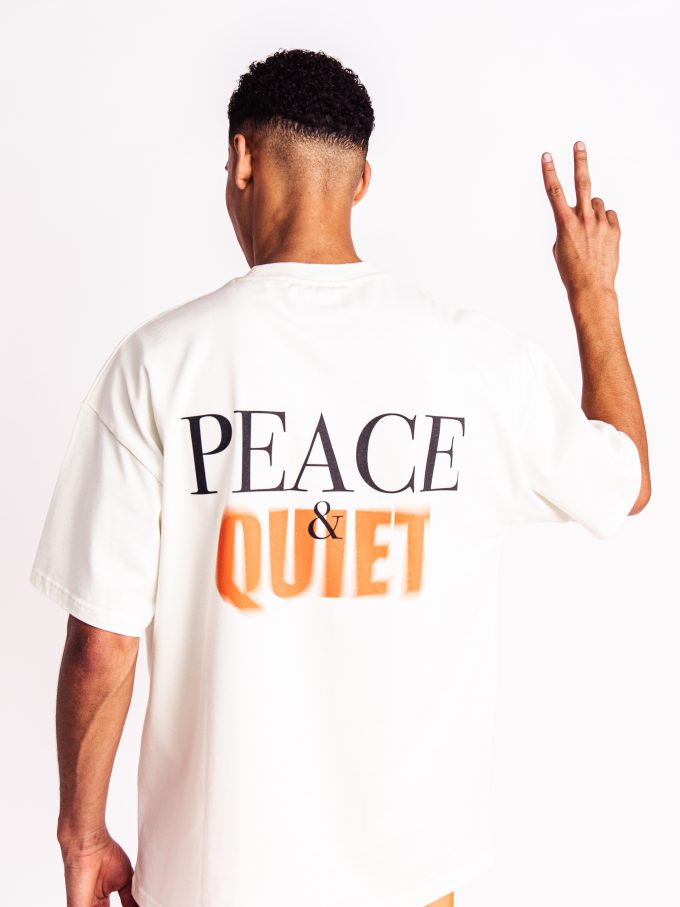Peace & Quiet Tee Off White