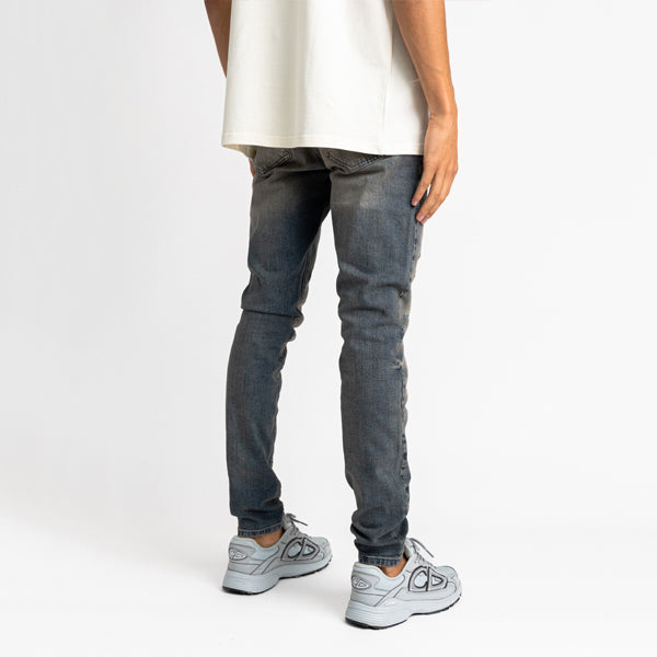 Essential Denim Sand Destroyed Knee