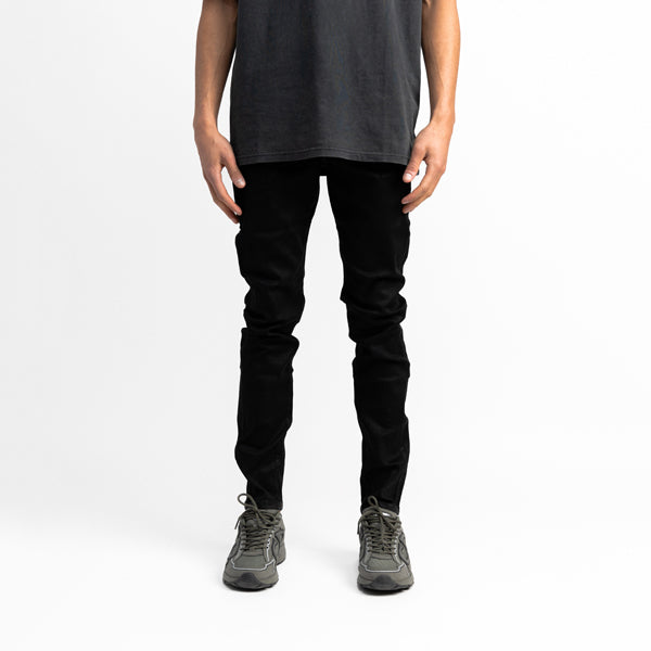 Wax Coated Denim Black