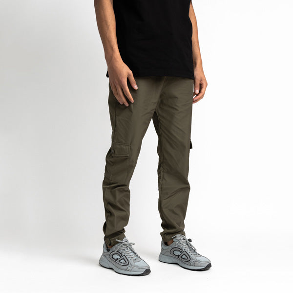 Raincoat Fabric Cargo Pants Army Green