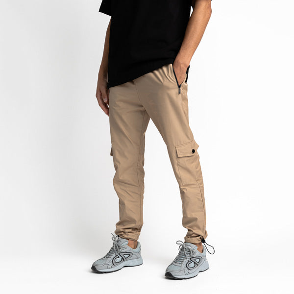Raincoat Fabric Cargo Pants Sand