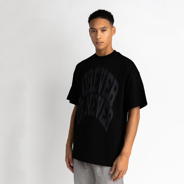 Blurry Forever or Never Tee Black