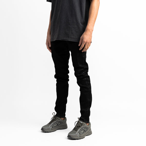 Wax Coated Denim Black
