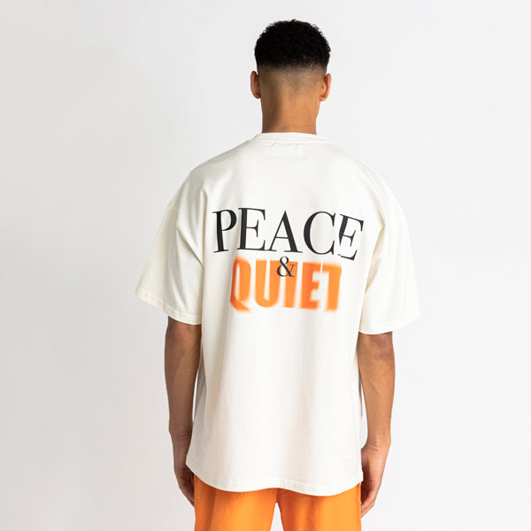 Peace & Quiet Tee Off White