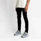 Essential Denim Black Destroyed Knee